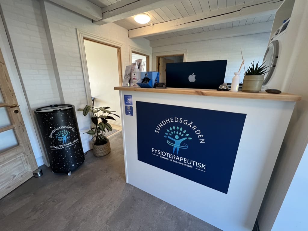 Reception hos Sundhedsgården Fysioterapeutisk klinik
